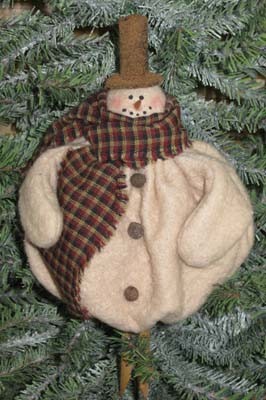 635 - Snowman Clothespin Ornie E-Pattern